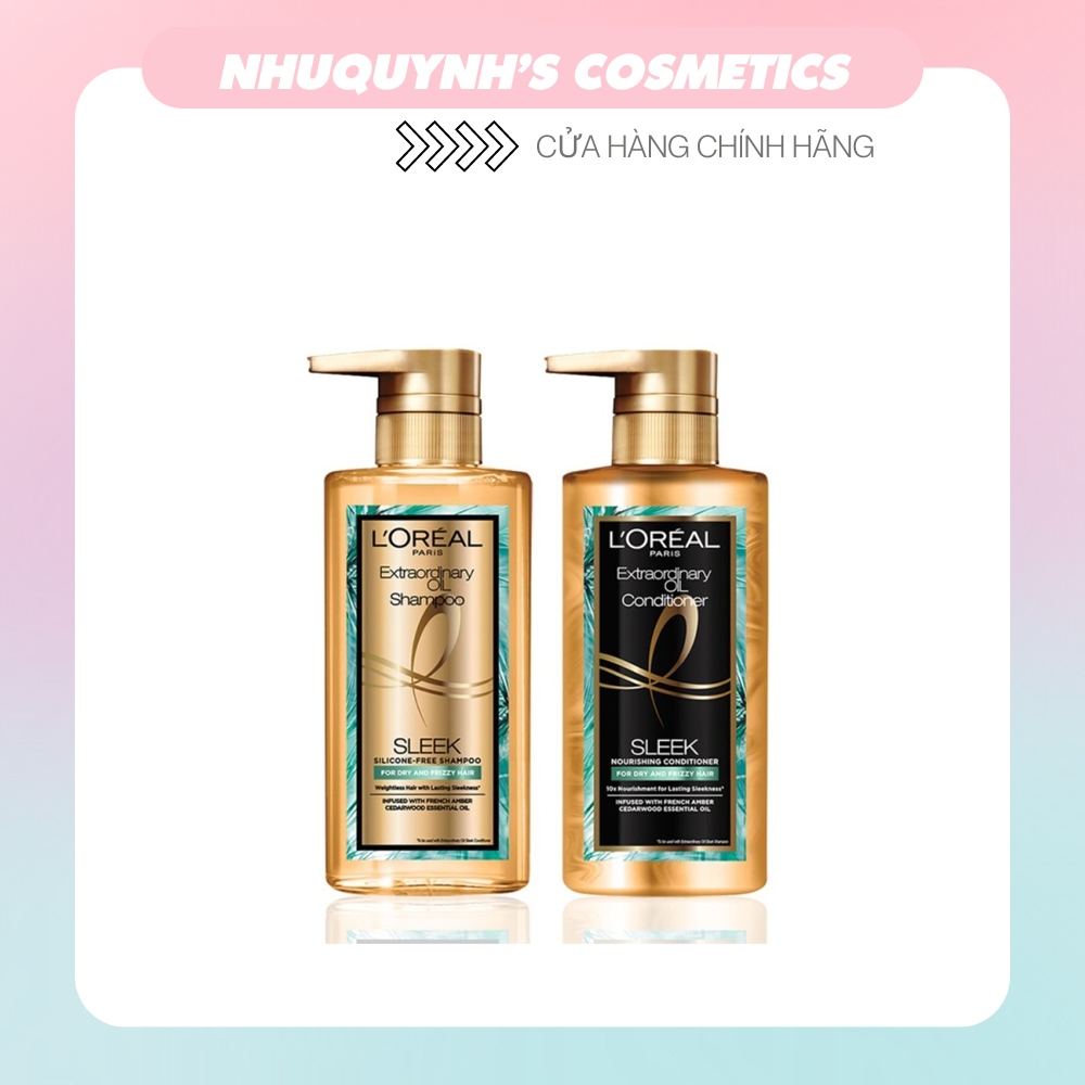 Dầu Gội/xả L'oreal Extraordinary Oil Smooth (440ml)