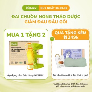 Túi Chườm Thảo Dược Giảm Đau Đầu Gối, Nhức Mỏi Khớp Gối HAPAKU Làm Nóng Bằng Lò Vi Sóng