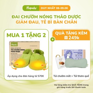 Túi Chườm Nóng Thảo Dược Hapaku Giảm Đau Bàn Chân, Căng Cứng Cơ Dùng Lò Vi Sóng