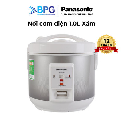 Nồi cơm điện Panasonic SR-MVN18LRAX SR-MVN10LRAX 1,8 lít & 1 lít, công suất 500W, lòng nồi chống dính, xửng hấp đi kèm