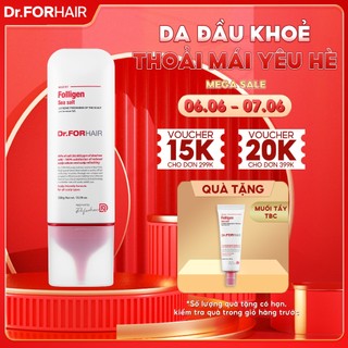 Tẩy tế bào chết da đầu, làm sạch dầu nhờn, bụi bẩn giữ độ ẩm tóc Dr.FORHAIR Sea Salt Scaler 300g