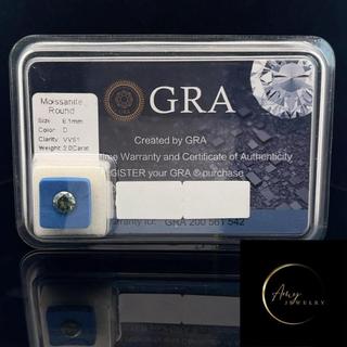 Đá Moissanite Màu Xanh Lá Full Giấy Kiểm Định GRA Size 9ly-15ly