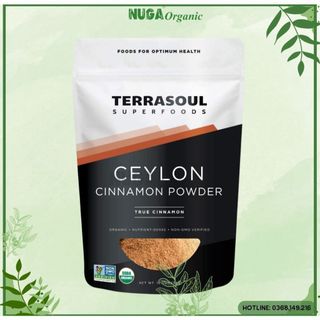 Bột quế Ceylon hữu cơ - Terrasoul Superfoods - 454g