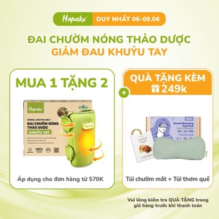 Đai Chườm Nóng Thảo Dược Giảm Đau Khuỷu Tay, Bắp Tay, Giảm Căng Cứng Cơ - Hapaku