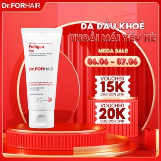 Bộ 2 tuýp dầu gội giảm rụng tóc Dr.FORHAIR Folligen Plus Shampoo 100ml