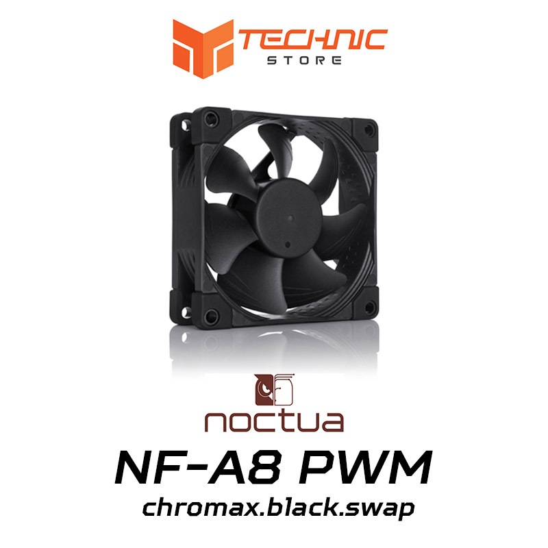Quạt tản nhiệt Noctua NF-A8 PWM chromax.black.swap