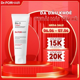 Dầu gội hỗ trợ ngăn ngừa rụng tóc chuyên sâu, giúp nuôi dưỡng da đầu Dr.FORHAIR Folligen BIO-3 Shampoo 70ml