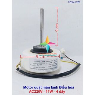 Motor quạt màn lạnh điều hòa LG AC220V - 4 dây - trục 9cm