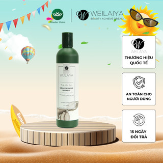 Dầu gội gừng trắng ngăn rụng và kích mọc tóc Weilaiya Ginger Shampoo 400ml
