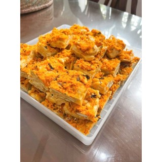bánh bông tuyết trứng muối dẻo
