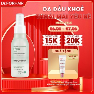 Xịt dưỡng tóc chiết xuất thực vật giảm dầu, nhờn, mùi hôi cho da đầu Dr.FORHAIR Phyto Fresh Tonic 100ml