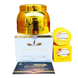 Combo kem body collagen x3 + kích trắng đông anh Luxury làm trắng da toàn thân nhanh siêu trắng 250g