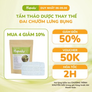 Tấm Thảo Dược Thay Thế Cho Đai Chườm Thảo Dược Lưng Bụng HAPAKU Làm Nóng Bằng Điện