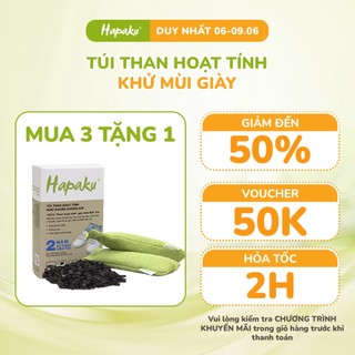 Túi Than Hoạt Tính Khử Mùi Giày Dép HAPAKU, Khử Khuẩn Hút Ẩm Kệ Giày