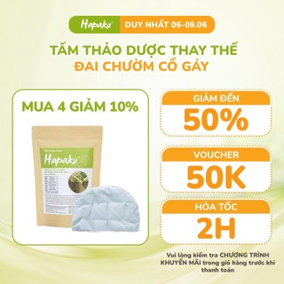 Tấm Thảo Dược Thay Thế Cho Đai Chườm Cổ Gáy HAPAKU Làm Nóng Bằng Điện, Giảm Đau Mỏi Cổ Giúp Thư Giãn
