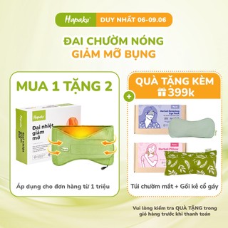 Đai Quấn Nóng Giảm Mỡ Bụng Hapaku, Giảm Béo Nhiệt Hồng Ngoại Có Mức Chỉnh Nhiệt Độ