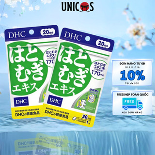 Viên uống trắng da DHC hỗ trợ làn da trắng sáng, đều màu da gói 20N