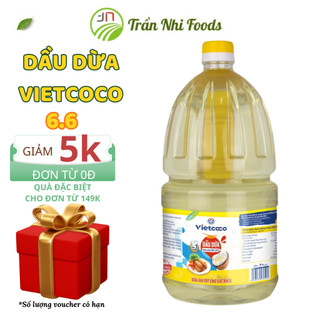 Dầu dừa vietcoco chai 2 lít dầu dừa tinh luyện nguyên chất tốt cho sức khỏe giá tại xưởng