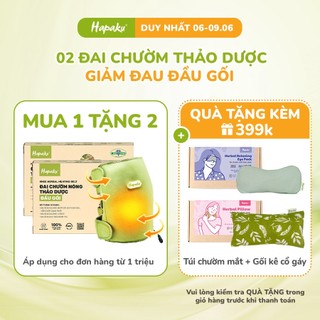 Bộ 2 Đai Chườm Khớp Gối Làm Nóng Bằng Điện Hapaku
