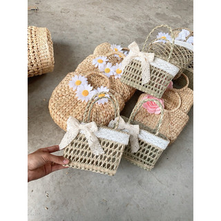 Túi cói cầm tay ⚡ SIÊU HOT ⚡ Túi cói đan mắt cáo cao cấp, thiết kế tỉ mỉ chắc chắn, form chuẩn đẹp
