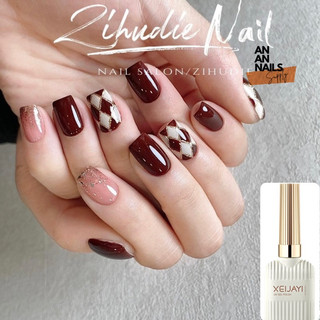 Sơn gel nâu Xeijayi chất đặc cọ tròn - 60 , 87 Sơn gel An An Nails