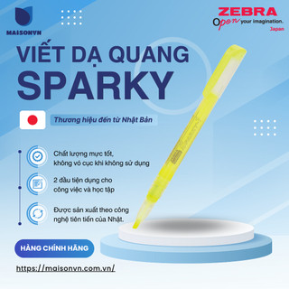 Viết dạ quang nước Sparky Zebra - Nhật Bản [Chính hãng]
