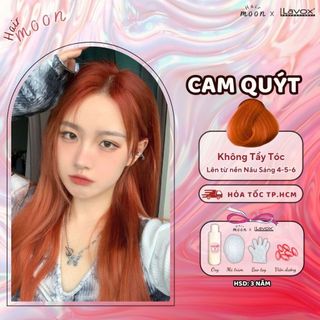 Thuốc nhuộm tóc Lavox màu CAM QUÝT, phủ bạc, không tẩy tóc, thuốc nhuộm tóc tại nhà Moon Hairs chuẩn