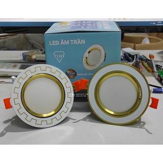 Đèn led âm trần ziczac mặt chỉnh góc cao cấp 9w phi 90 đổi 3 mầu, chíp led bridgelux bảo hành 2 năm