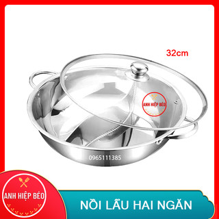 Nồi lẩu 2 ngăn 30cm - lẩu 2 ngăn siêu ngon