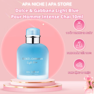 Nước Hoa Nam Dolce Gabbana Light Blue Eau Intense Pour Homme Chai 10ml Apa Store