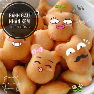 500g BÁNH GẤU NHÂN KEM THIÊN HỒNG