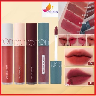 [Màu mới18-21] Son Kem Lì, Lên Màu Siêu Chuẩn, Mềm Mại Như Nhung Romand Zero Velvet Tint 5.5g