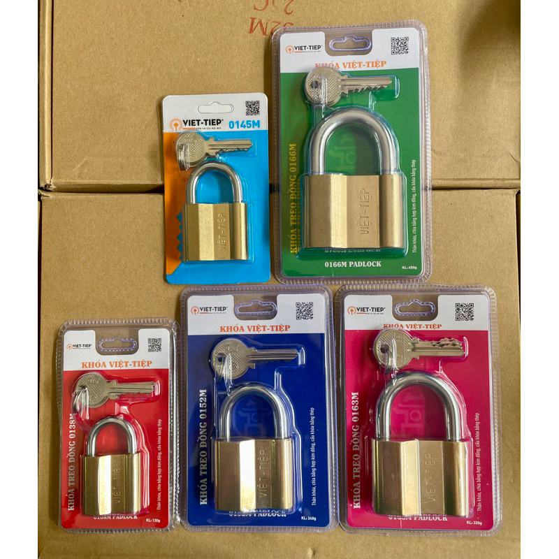 (Chính Hãng) Khóa Việt Tiệp Thau Chìa Các Loại 0138M - 0145M - 0153M - 0163M - 0166M  [Bao Bì Mới Nh