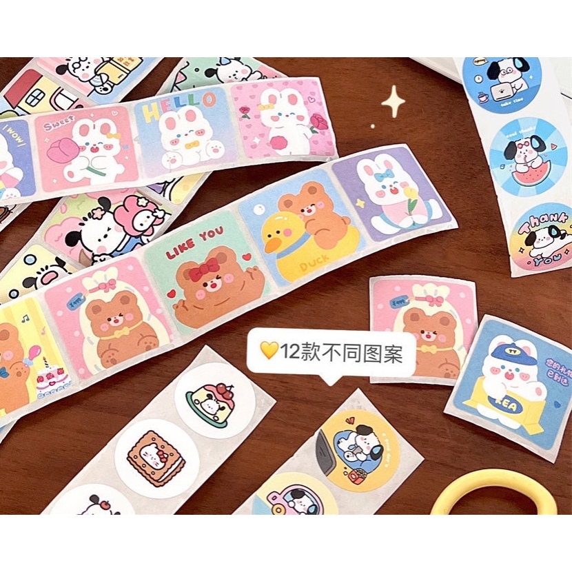 Set 4 tem chipi hoạt hình