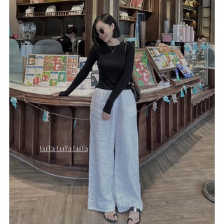 Quần trắng linen tưng premium