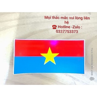 Sticker decal ô tô hình cờ giải phóng, cờ việt nam