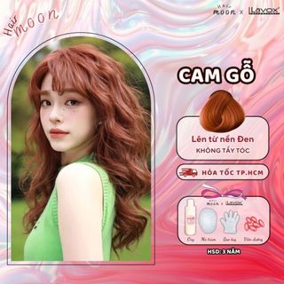 Thuốc nhuộm tóc Lavox màu CAM GỖ TRẦM, phủ bạc, không tẩy tóc, thuốc nhuộm tóc tại nhà MoonHair Lavo