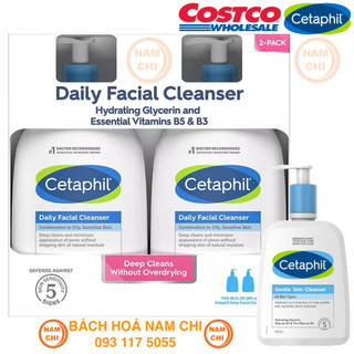 [SET 2 CHAI] Sữa Rửa Mặt CETAPHIL GENTLE SKIN CLEANSER 591ML - Hàng Mỹ