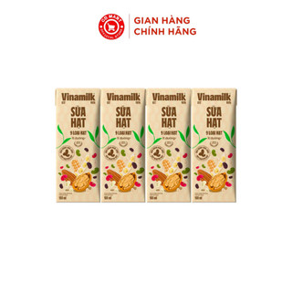  Sữa 9 loại hạt Vinamilk Super Nut  Lốc 4 hộp x 180ml  bao bì mới 