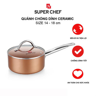Nồi Nấu Cháo Cho Bé Super Chef Công Nghệ Ceramic Cao Cấp, Bền Bỉ