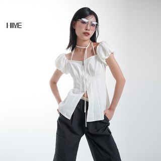 Áo tay bồng xẻ trước hime h113bf1a0224
