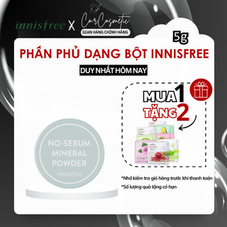 Phấn phủ innisfree	phấn phủ kiềm dầu	phấn phủ innisfree dạng bột Không Bã Nhờn 5 g chính hãng