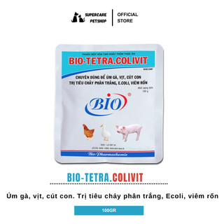 Thuốc bột Bio Tetra Colivit 100gr úm gà vịt, cút con