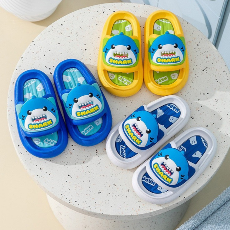 Dép Lê Bé Trai Hình Cá Mập SHARK siêu Dễ Thương Phiên Bản Mới New2024,4 màu sắc,dép cá mập trẻ em