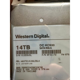 Ổ cứng server Western Enterprise Ultrastar DC HC530 14TB - WUH721414ALE6L4