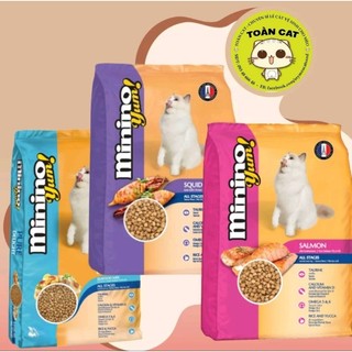 Thức ăn hạt Minino Yum cho mèo gói 350gr thơm ngon,đủ vị.