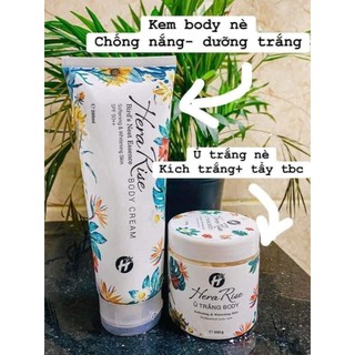 Kem dưỡng da body HeraRise chống nắng toàn thân TẶNG ủ trắng body HeraRise giúp da mềm mịn