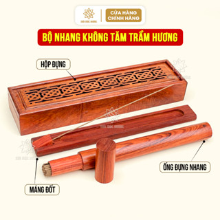 Nhang không tăm trầm hương xông nhà tẩy uế thơm dịu nhẹ Sơn Mộc Hương đồ phong thủy may mắn tài lộc
