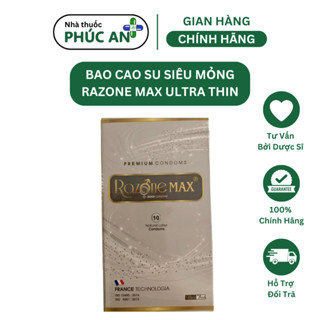 Bao cao su razone max ultra thin condoms siêu mỏng ôm sát tạo cảm giác chân thật (được che tên khi giao hàng)