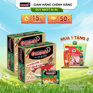 Combo 2 Mì Omachi Mì Trộn Xốt Spaghetti Gói 90g - Thùng 30 Gói x 90g